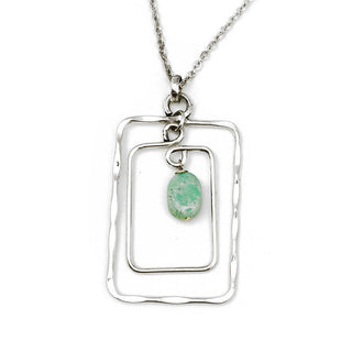 Rectangular Amazonite Banjara Necklace