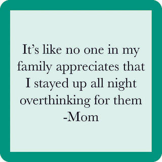 Overthink mom Coaster