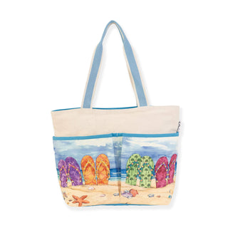 All The Same Tote in Beachfront Flip Flops