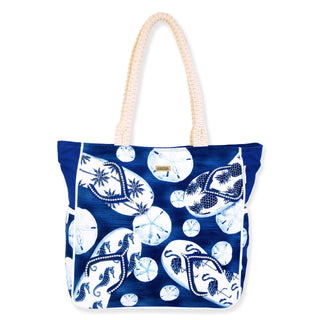 All the Essentials Tote in Indigo Flip Flop