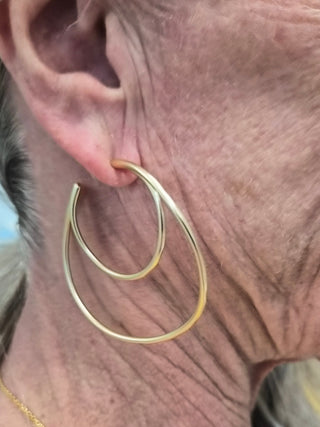Winding Oak Hoop Earrings