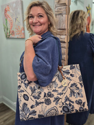 Market Tote In Serpentine