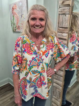 Crush Theory Top In Cream Mix