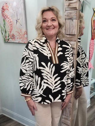 Time For Vacay Top In Black