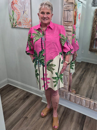 Keep On Dreaming Dress in Pink Tropics