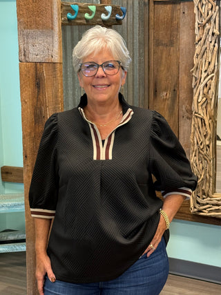 In This Town Top In Black