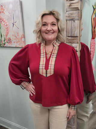 Take Chances Top In Red