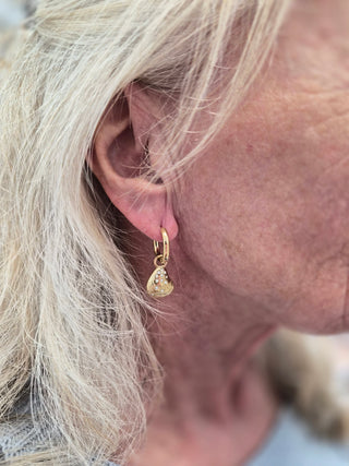 Bluffton Oyster Convertible Hoop Earrings