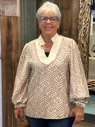 Call Me Pretty Top in Taupe