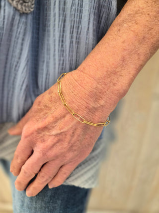 Keep It Simple Paperclip Chain Bracelet