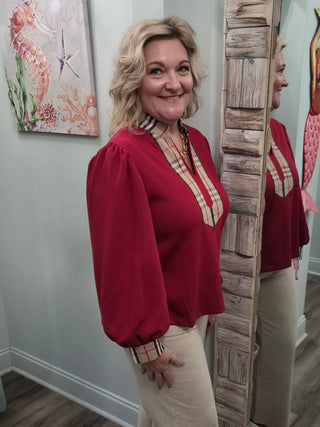 Take Chances Top In Red