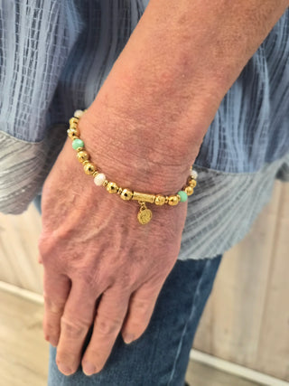 South Beach Stretch Bracelet In Sea Foam