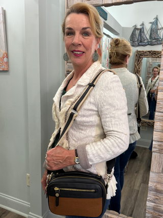 Sable Ellie Crossbody In Toffee/Black