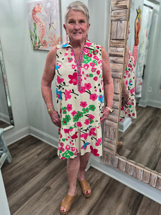 Paradise Dreams Dress in Pink Tropics