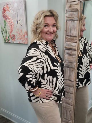 Time For Vacay Top In Black