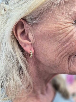 Floret Hoop Earrings