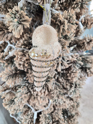 Pacific Gold Finial Shell Ornament - Final Sale
