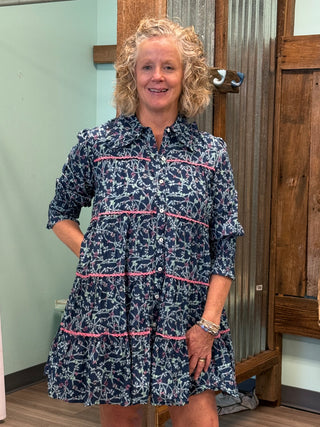 We Can't Talk Babydoll Dress in Ribbon