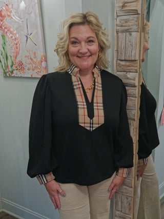 Take Chances Top In Black