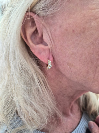 Champagne Bubbles Hoop Earrings