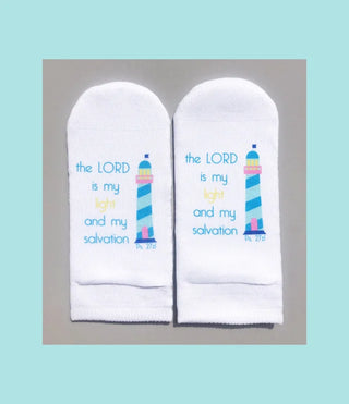 Standing on the Word The Lord is My Light Sock