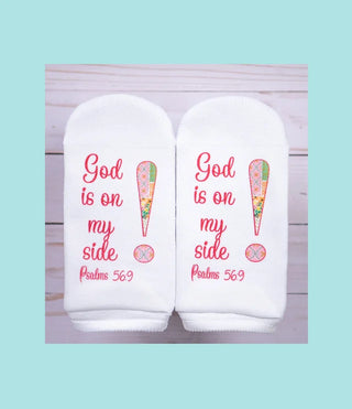 Standing on the Word God Is On My Side Sock
