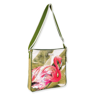Almost Time Crossbody in Flamingo Palm
