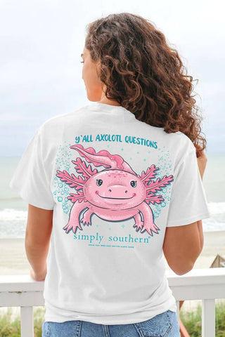 Youth Y'all Axolotl Questions  Short Sleeve T-Shirt