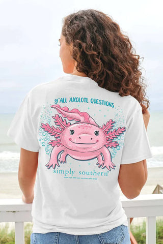 Y'all Axolotl Questions Short Sleeve T-Shirt