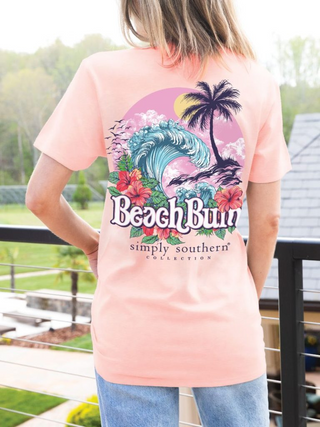 Beach Bum Short Sleeve T-Shirt In Desert Rose