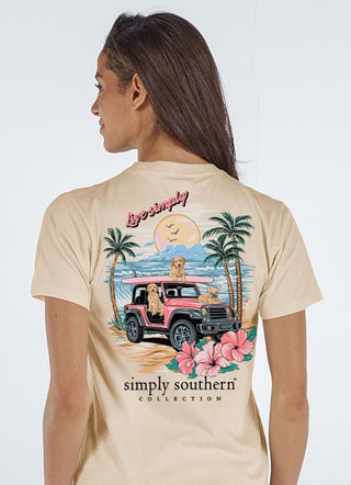 Live Simply Dogs Short Sleeve T-Shirt In Sun