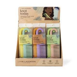 Lemon Lavender Knot Today Detangling Shower Comb