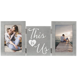 This is Us Gray Tri-Fold Photo Frame