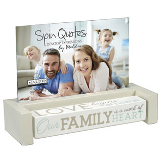Family Spin Quote Photo Frame