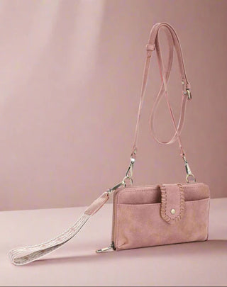 Tipping Point Convertible Crossbody Bag in Mauve