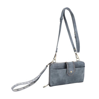 Tipping Point Convertible Crossbody Bag in Dusty Blue