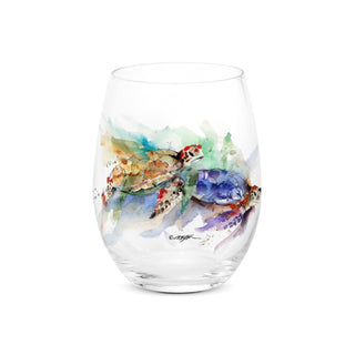 Sea Turtle Stemless Wineglass