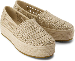 Valencia Platform Espadrille in Champagne