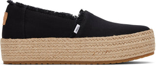 Valencia Platform Espadrille In Black