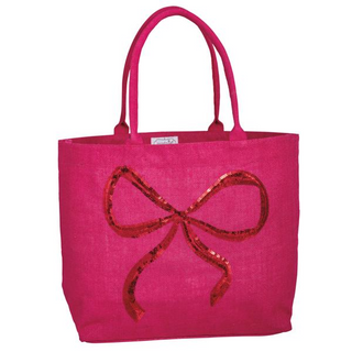 The Big Bow Sparkle Tote Bag