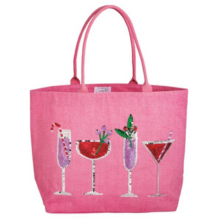 Holiday Spirits Sparkle Tote Bag
