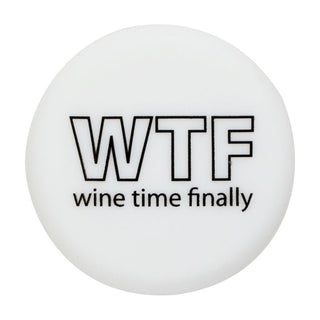 Slogan Cap - White - WTF - Wine Time Finally