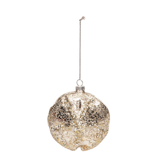 Glass Gold Sand Dollar Ornament