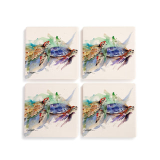 Sea Turtle Coasters Set of 4