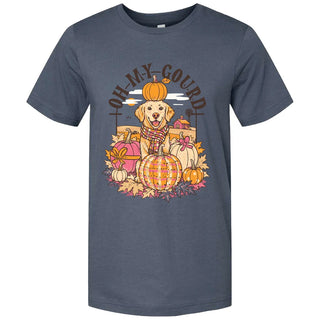 Lulu Mac Oh My Gourd Short Sleeve T-Shirt in Navy