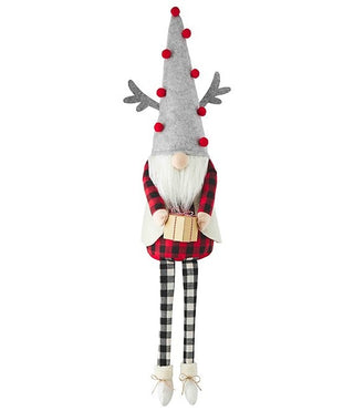 Holiday XL Reindeer Dangle Leg Gnome