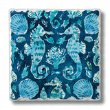 Ocean Fantasy Seahorse Coaster Set