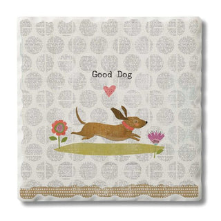Good Dog – Square Single Coaster