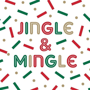 Jingle & Mingle Beverage Napkin