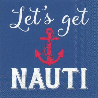 Lets Get Nauti Cocktail Napkin